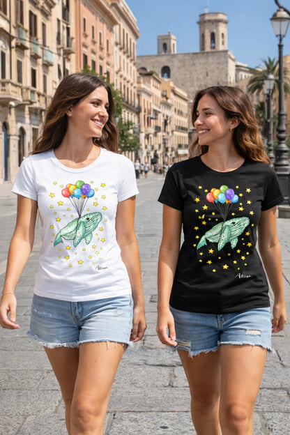 Balena Sospesa con Palloncini Artmea Donna