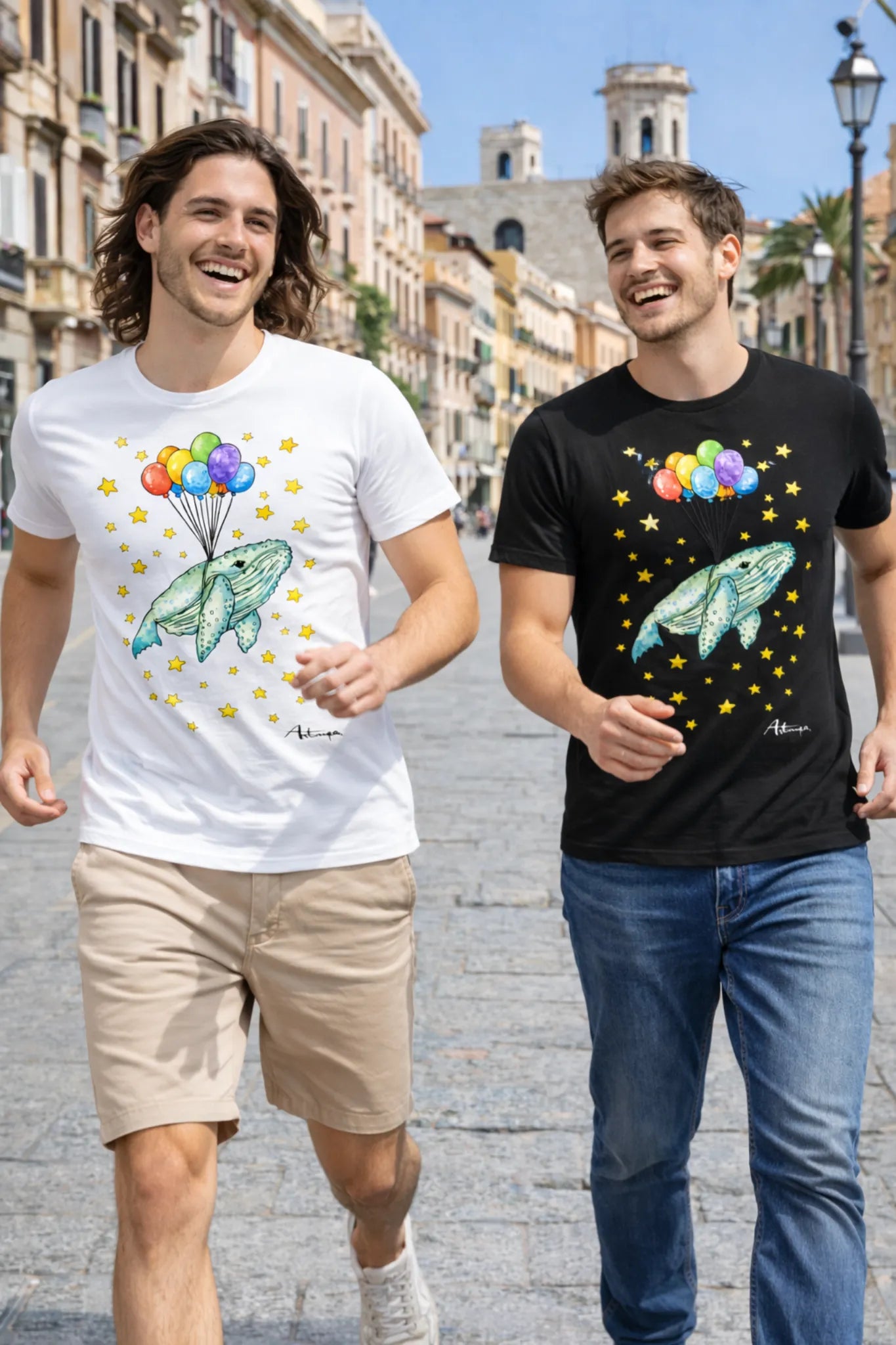 Balena Sospesa con Palloncini Artmea Uomo