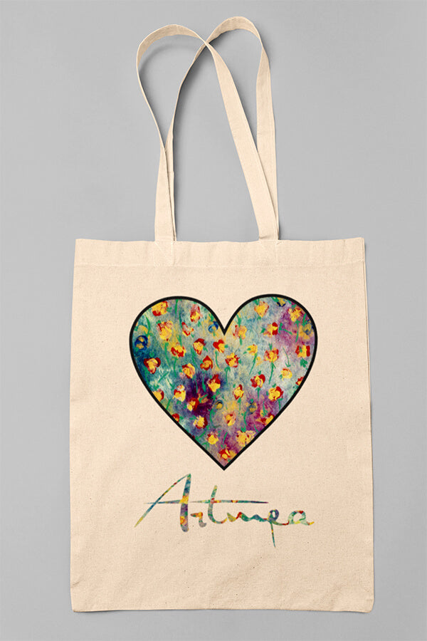 Shopping Bag Cuore Floreale Artmea