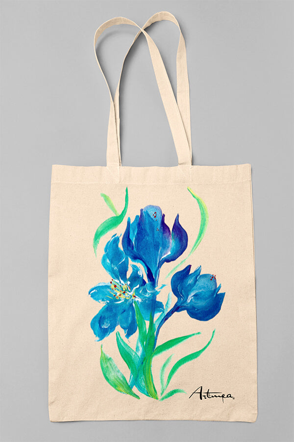 Shopping Bag Iris Blu Artmea