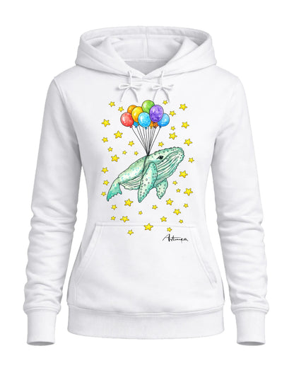 Felpa Balena Sospesa con Palloncini Artmea