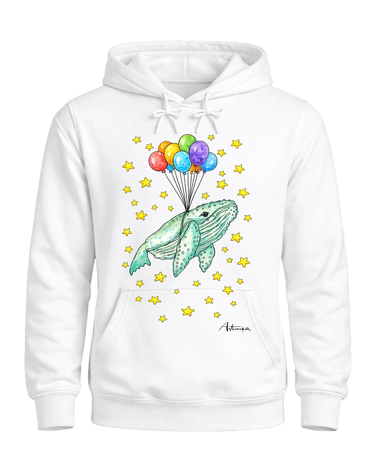 Felpa Balena Sospesa con Palloncini Artmea