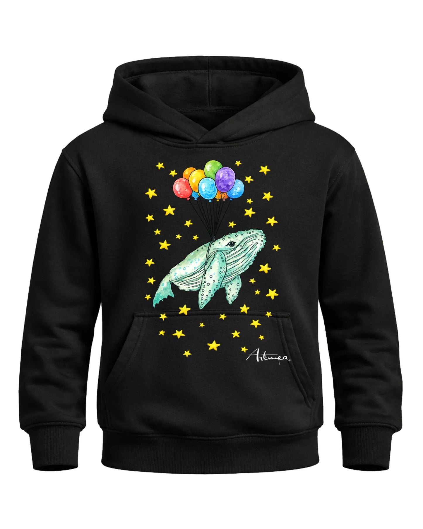 Felpa Balena Sospesa con Palloncini Artmea