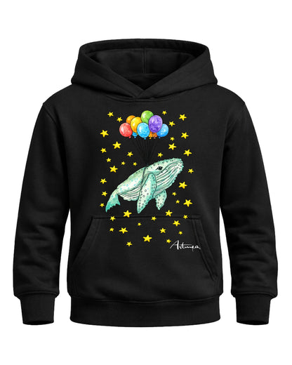 Felpa Balena Sospesa con Palloncini Artmea