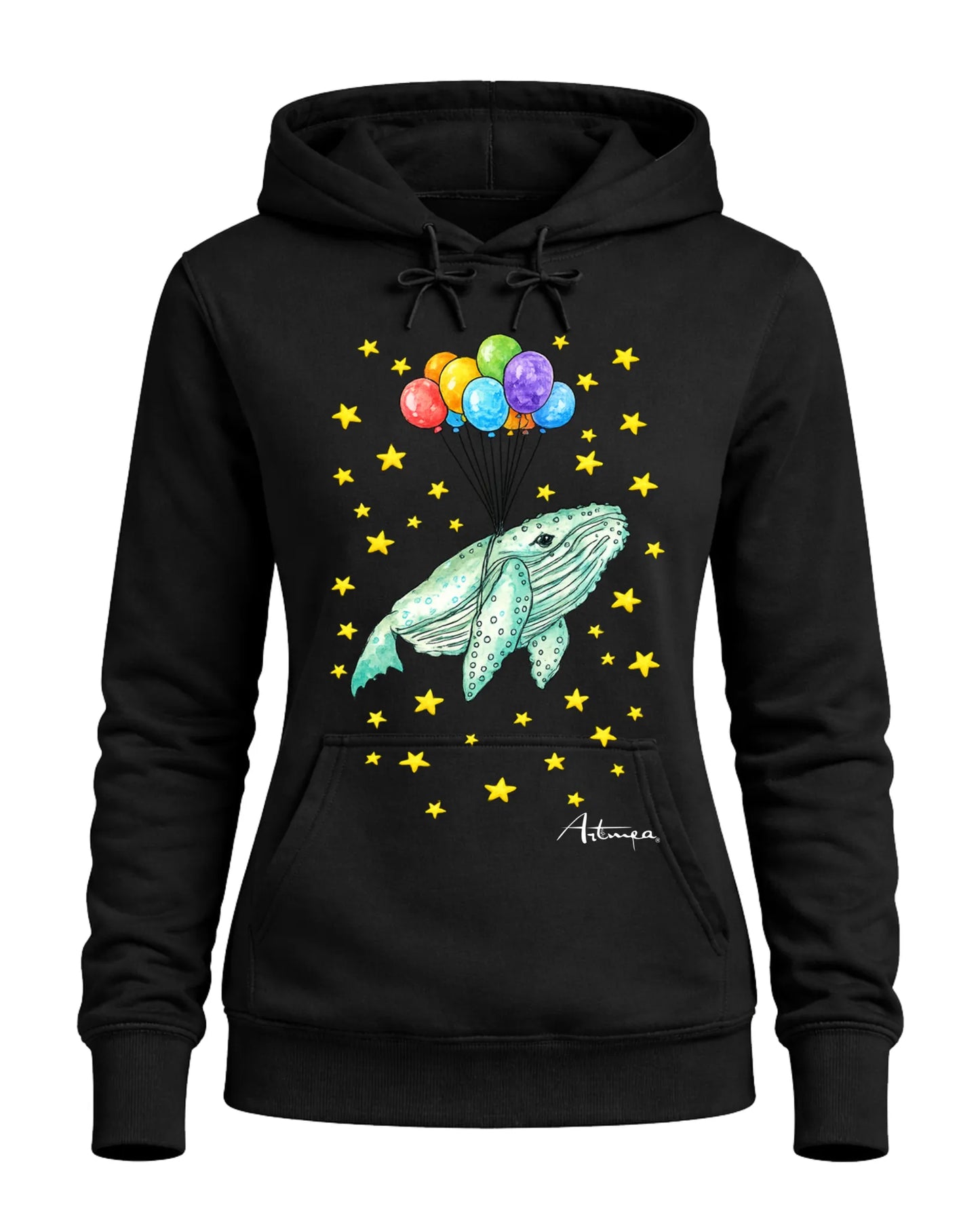 Felpa Balena Sospesa con Palloncini Artmea