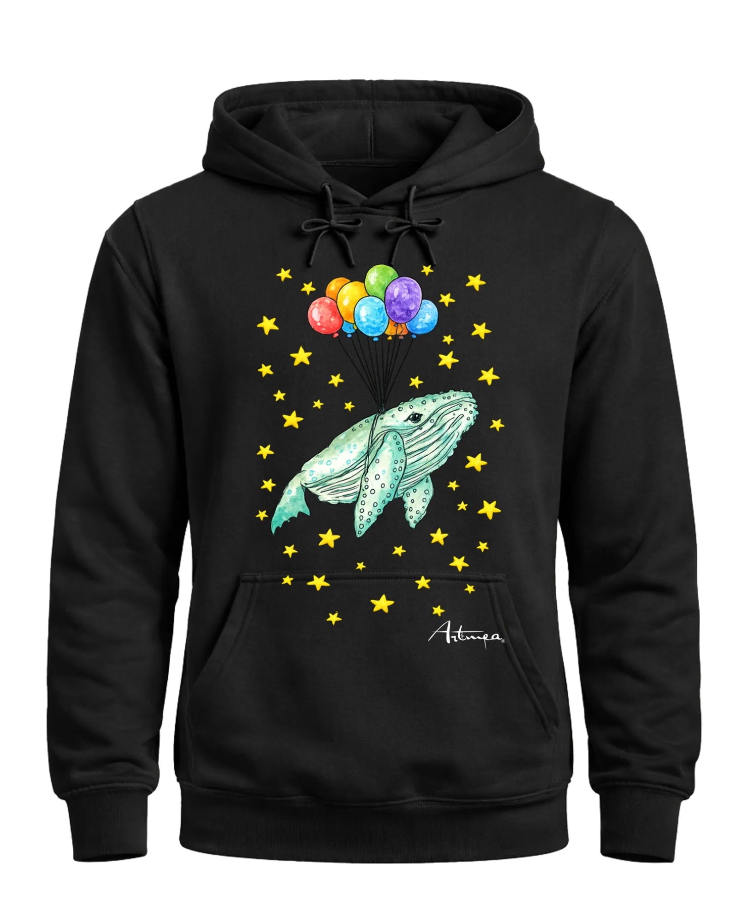 Felpa Balena Sospesa con Palloncini Artmea