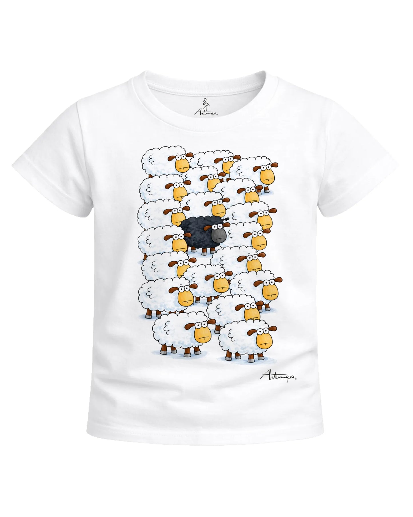 Pecora Nera con Gregge Bambini