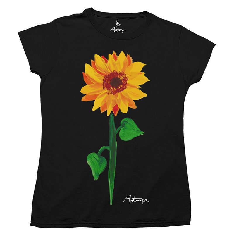 Maglietta corta con stampa a girasole | SHEIN ALIA Maglietta corta con stampa a girasole | SHEIN ALIA